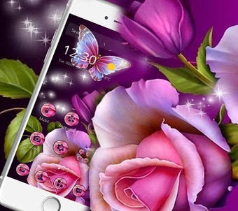 Image 1 for Rose Red Butterfly Theme