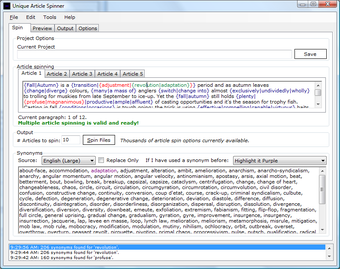 Image 0 for Unique Article Spinner