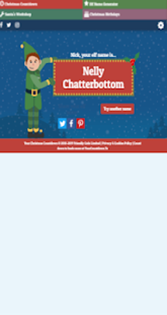 Image 0 for Christmas Elf Name Genera…