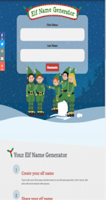 Image 1 for Christmas Elf Name Genera…