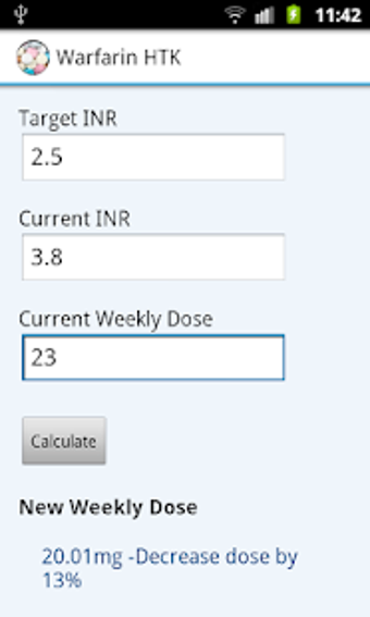 Imagen 0 para Warfarin Dosing HTK