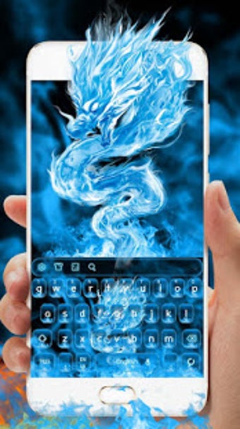 Imagen 1 para Blue Fiery Dragon Keyboar…