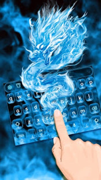 Image 1 for Blue Fiery Dragon Keyboar…