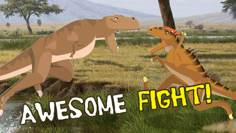 Image 0 for T-Rex Fights Allosaurus