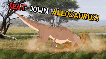 Image 2 for T-Rex Fights Allosaurus