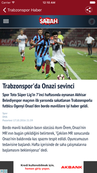 Image 0 for Spor Haber - Trabzonspor …