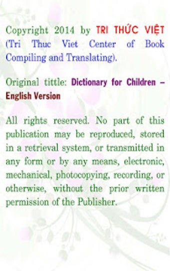 Image 1 for Dictionary for Children
