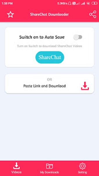 Imagen 1 para ShareChat Video Downloade…