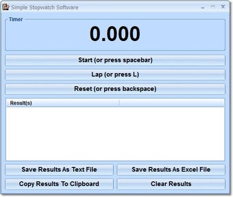 Imagen 0 para Simple Stopwatch Software