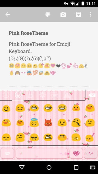 Imagen 2 para Pink Rose Emoji Keyboard