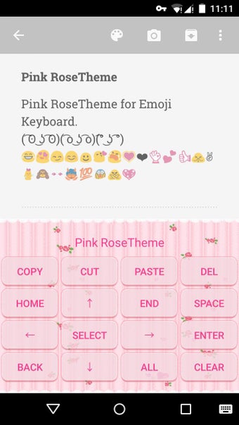 Imagen 0 para Pink Rose Emoji Keyboard