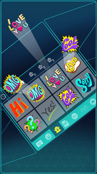 Imagen 1 para Neon Keyboard