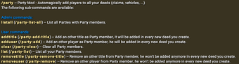 Image 0 for Party v1.6.0 - Update 12 …