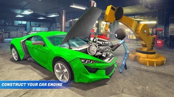 Imagen 1 para Stickman Car Garage Repai…