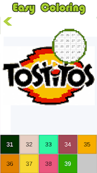 Image 3 for Food Logo Color By Number…