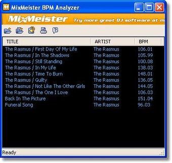 Image 0 for MixMeister BPM Analyzer (…