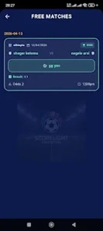 Imagen 0 para Scorelight Predictions