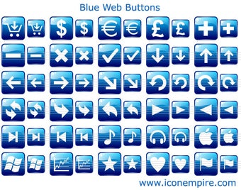 Image 0 for Blue Web Buttons