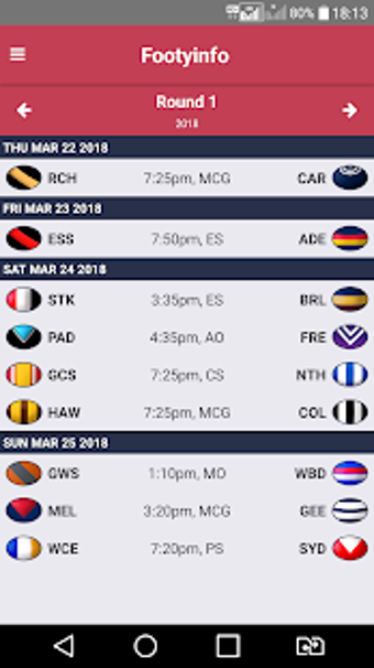 Imagen 3 para AFL - Footyinfo Live Scor…