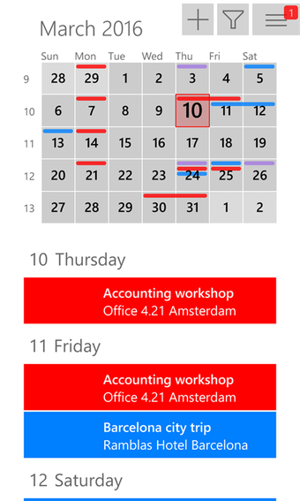 Imagen 0 para One Calendar for Windows …