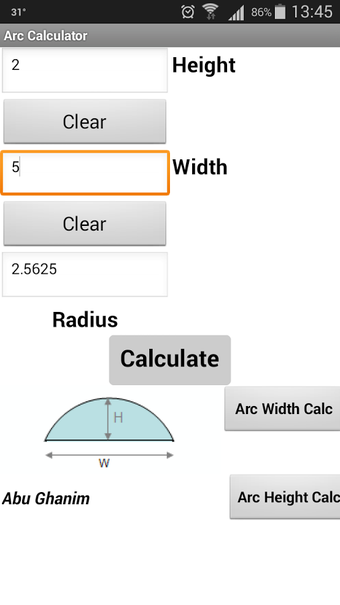 Image 1 for Free Arc Calculator