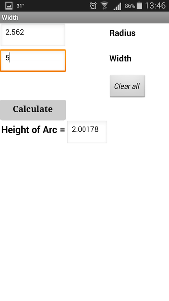 Image 0 for Free Arc Calculator