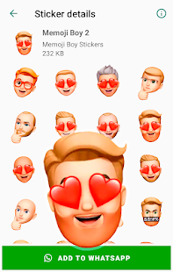 Imagen 2 para Memoji Boy Apple Stickers…
