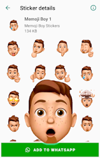 Imagen 0 para Memoji Boy Apple Stickers…