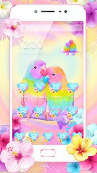 Image 2 for 3D Cute Colorful Lovebird…