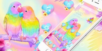 Image 3 for 3D Cute Colorful Lovebird…