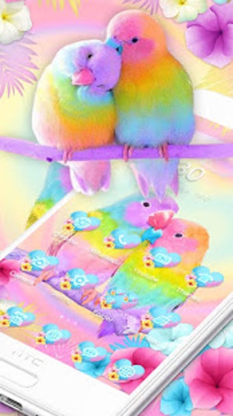 Image 0 for 3D Cute Colorful Lovebird…