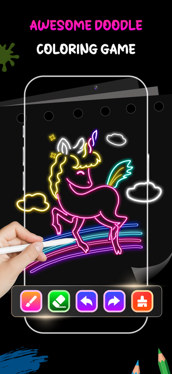 Image 0 for Neon Draw - Glow Doodle A…