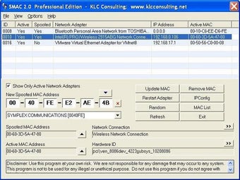 Image 2 for SMAC MAC Address Changer