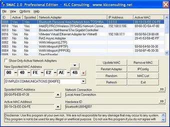 Image 3 for SMAC MAC Address Changer