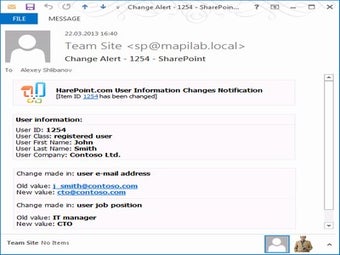Image 0 for HarePoint Custom Alerts f…