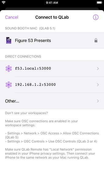 Image 0 for QLab Remote
