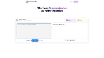 Imagen 0 para Summarizer Tool