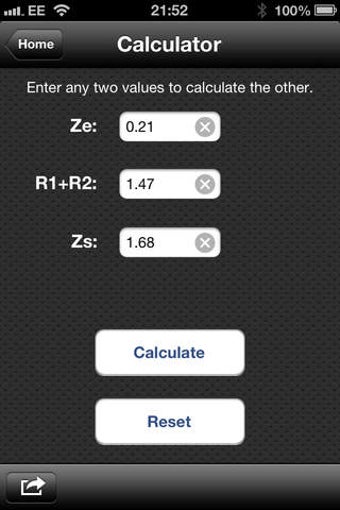 Image 0 for R1+R2 Zs Ze Calculator