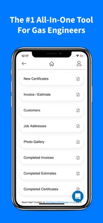 Image 1 for Gas Certificate App