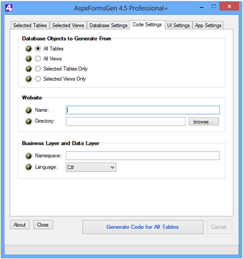 Image 0 for AspxFormsGen 4.5 Express