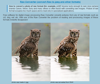 Imagen 0 para Free Online Raw Converter