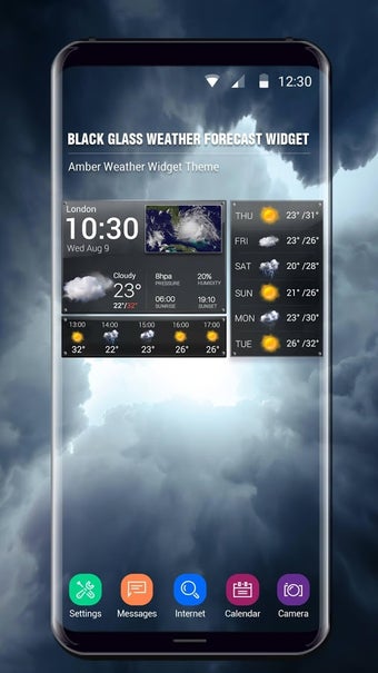 Imagen 3 para Home screen clock and wea…