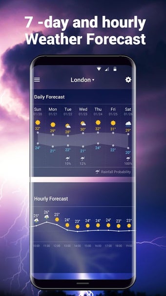 Image 1 for Home screen clock and wea…