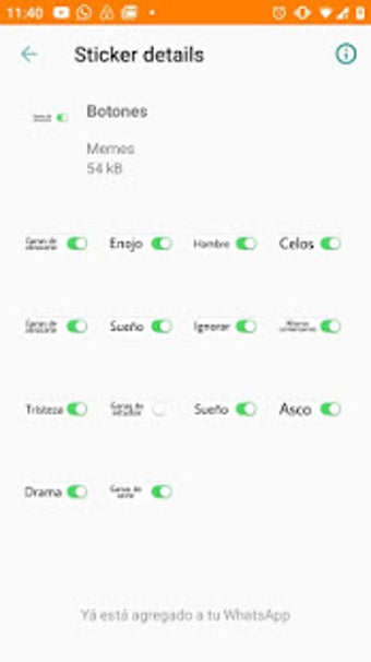 Image 1 for Stickers graciosos para W…