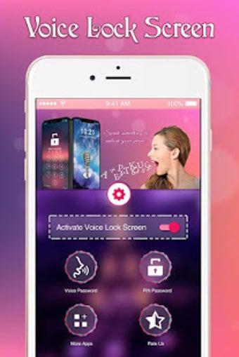 Imagen 1 para Voice Screen Lock : Voice…