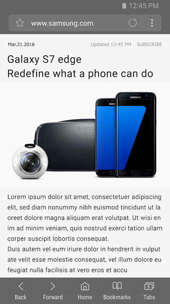 Image 0 for Samsung Internet Browser …