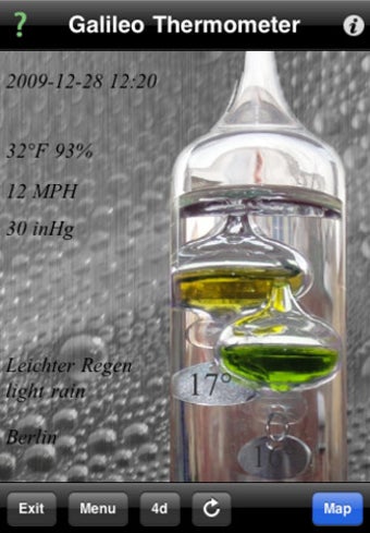 Image 1 for Galileo Thermometer