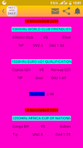 Imagen 1 para FREE 2+ ODDS DAILY