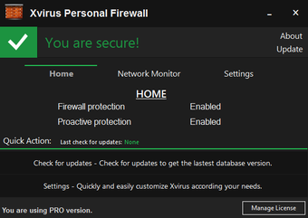 Imagen 1 para Xvirus Personal Firewall
