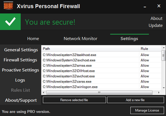 Imagen 2 para Xvirus Personal Firewall